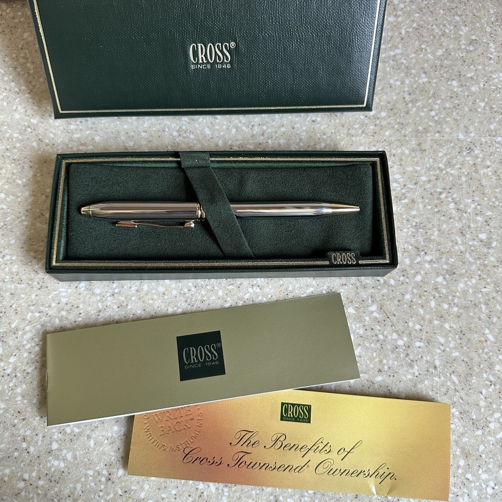 Cross Townsend Medalist Chrome With Gold Trim NOS Genesis Branded